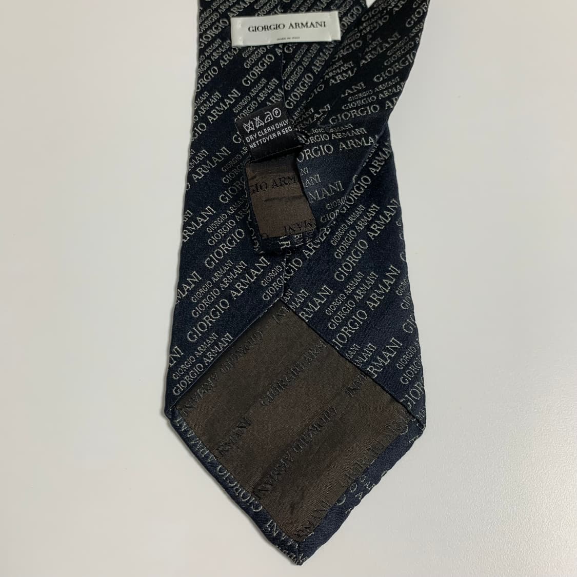 조르지오 아르마니(ARMANI) 모노그램 명품넥타이 블랙 100실크 A+ 상품이미지6