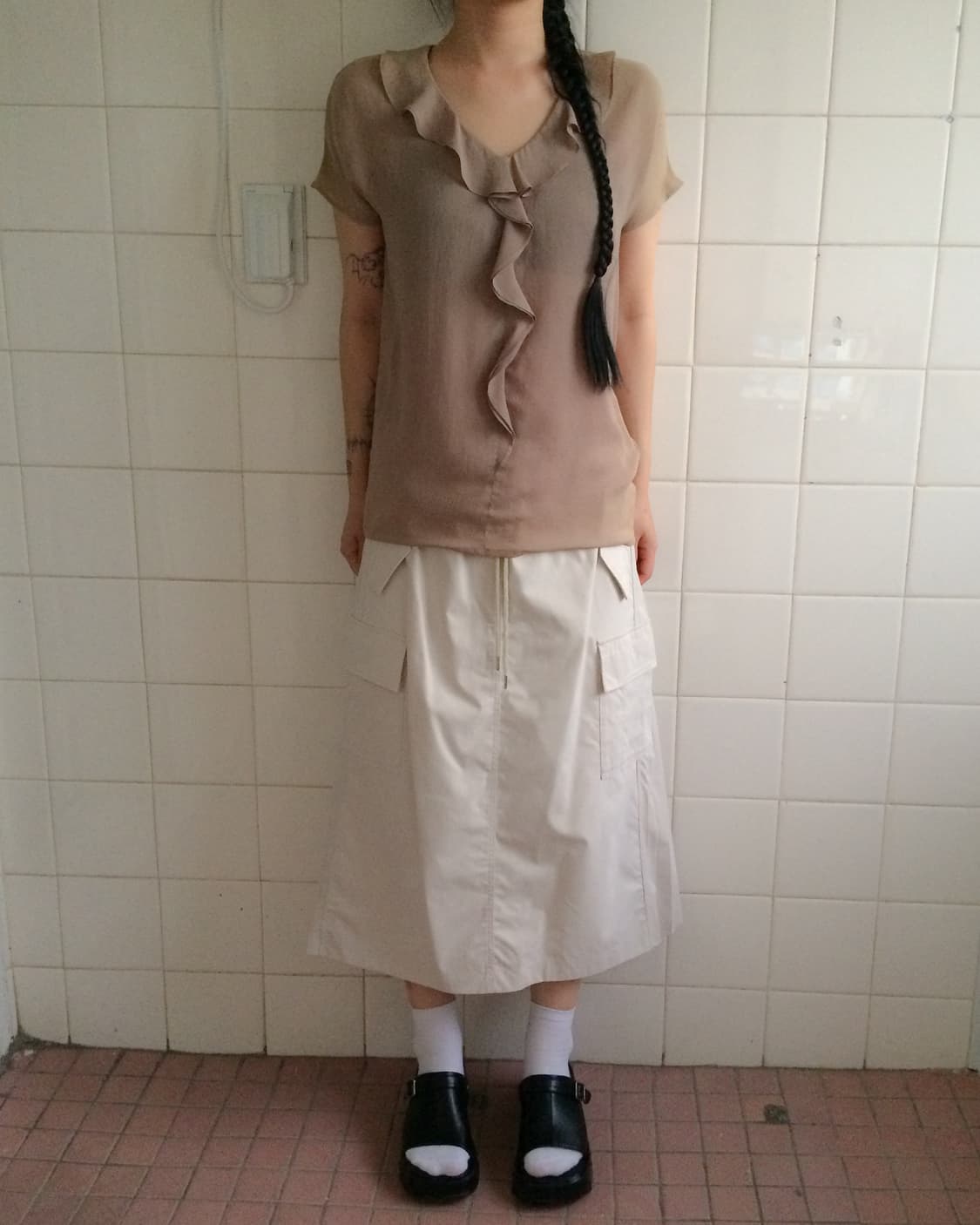 Ruffle point blouse 상품이미지5