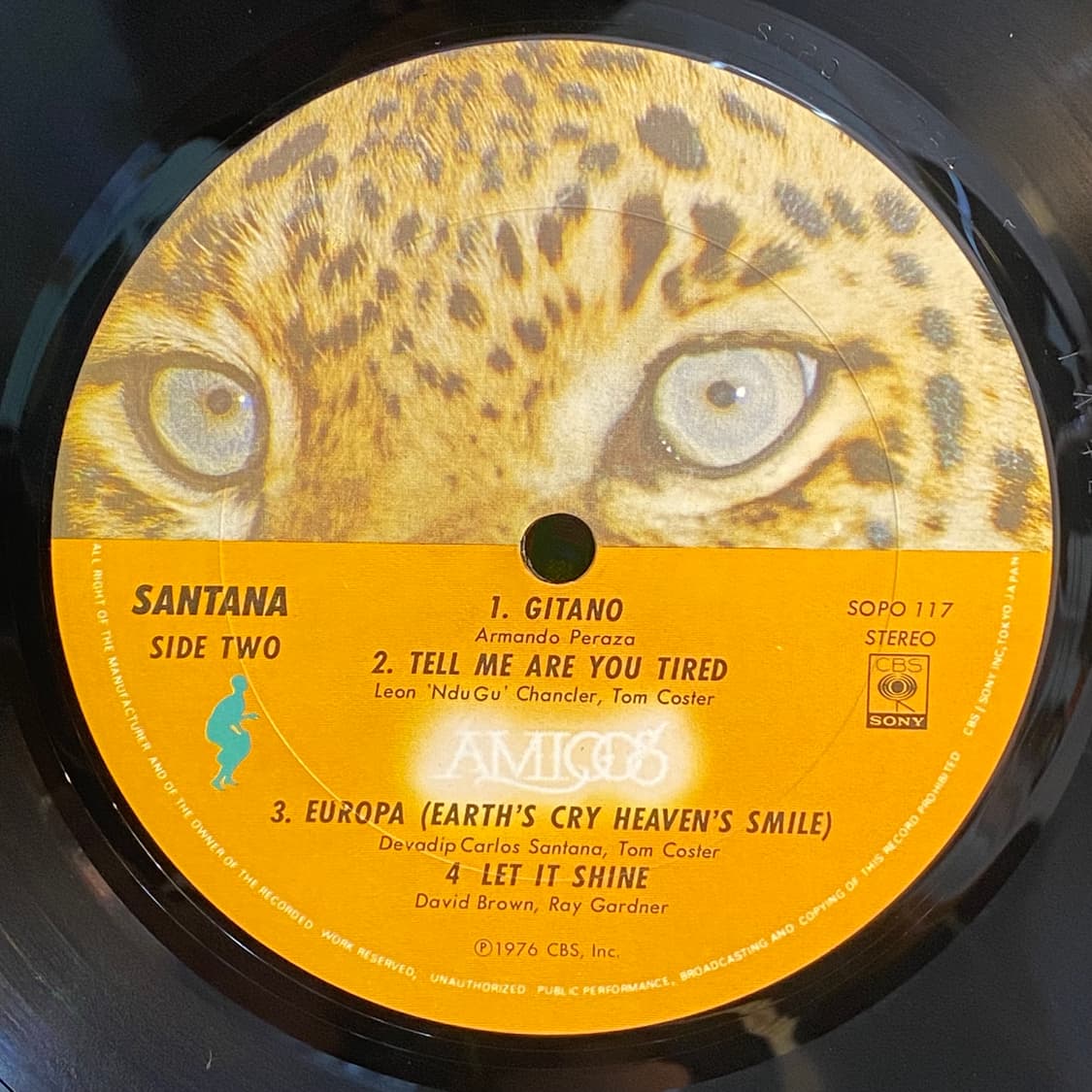 (LP-팝록) Santana -Amigos 상품이미지5