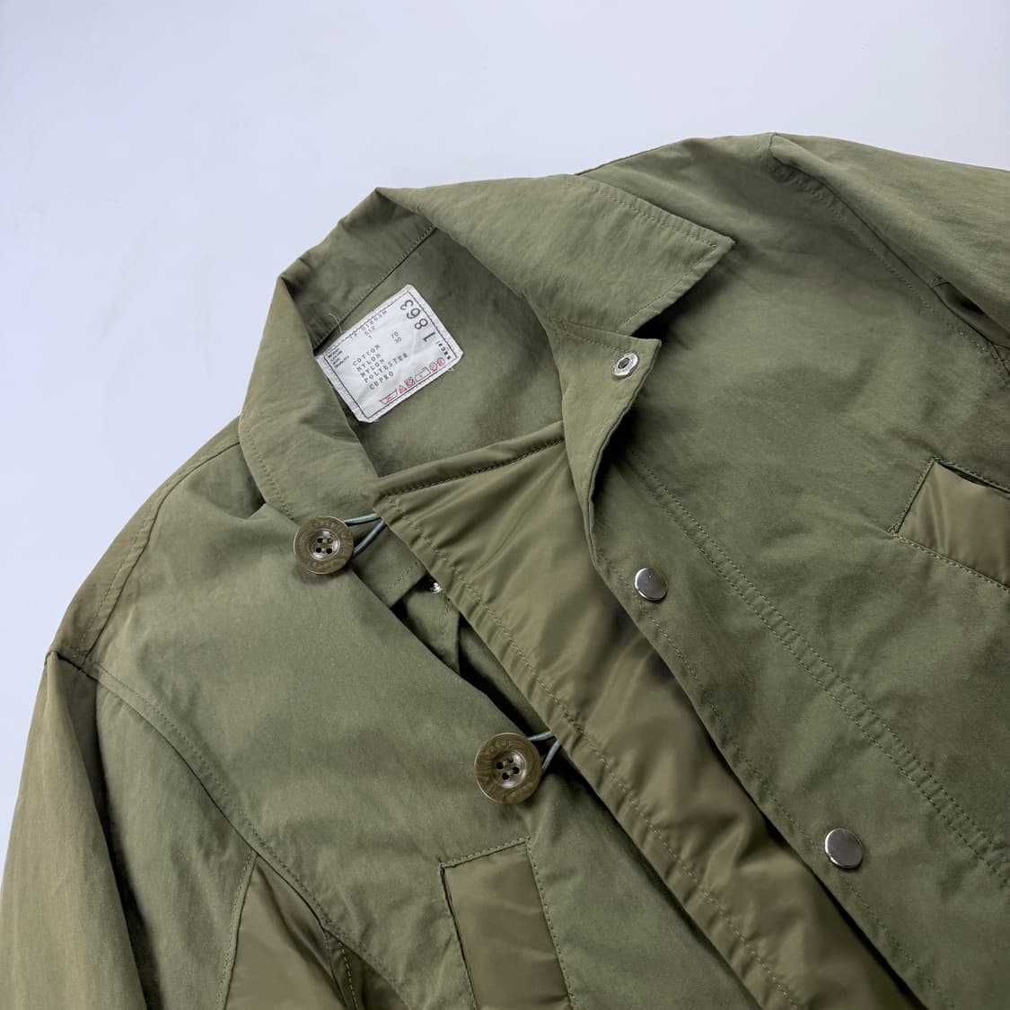 사카이 18SS 밀리터리 코튼 나일론 해체주의 코트 상품이미지2