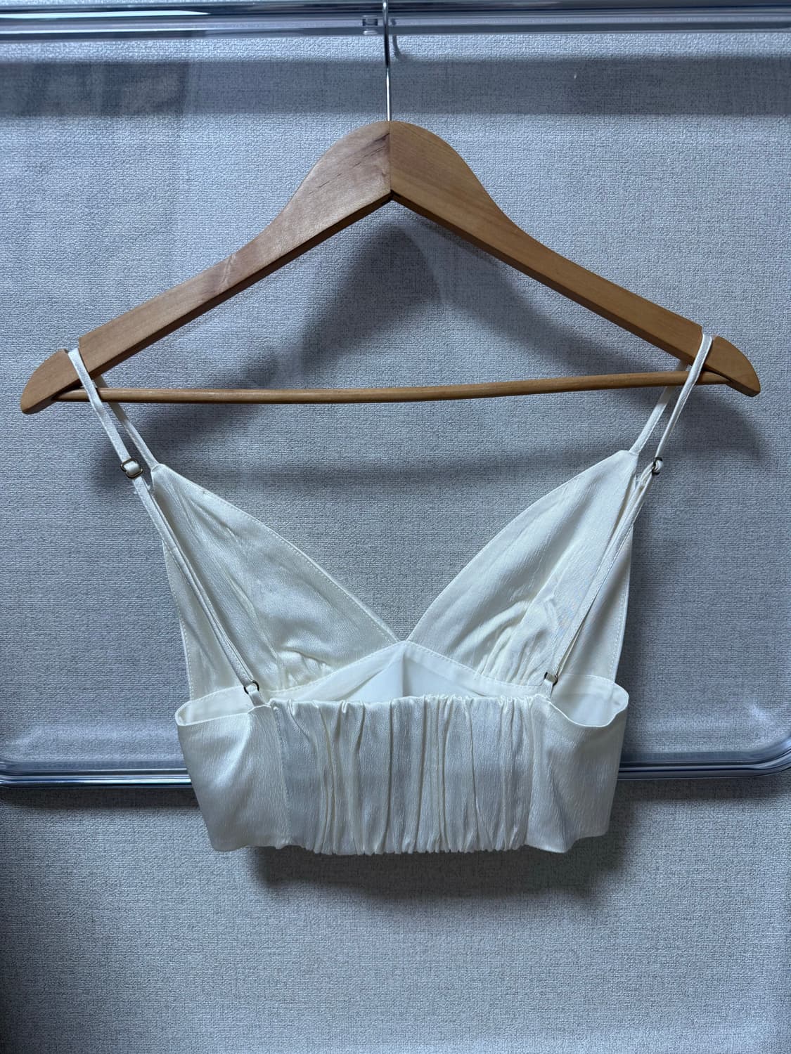 Zara 자라 새틴 브라렛 탑(화이트, 블랙) 상품이미지7