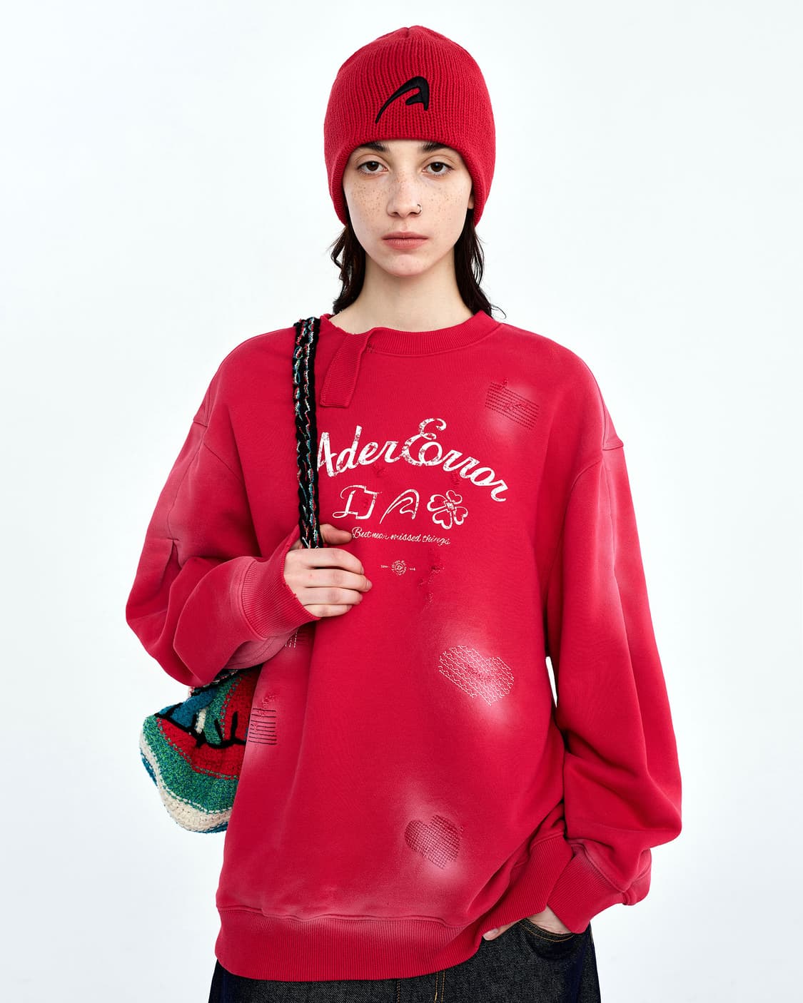 [새상품] 아더에러 솔렉 스웨트셔츠 맨투맨 살몬, 레드 a3 상품이미지6