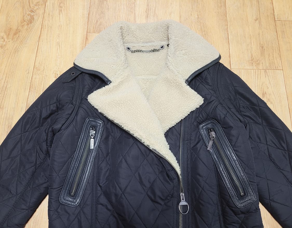 바버(Barbour) 양털안감 퀼트 폴라 라이더자켓 55 상품이미지2