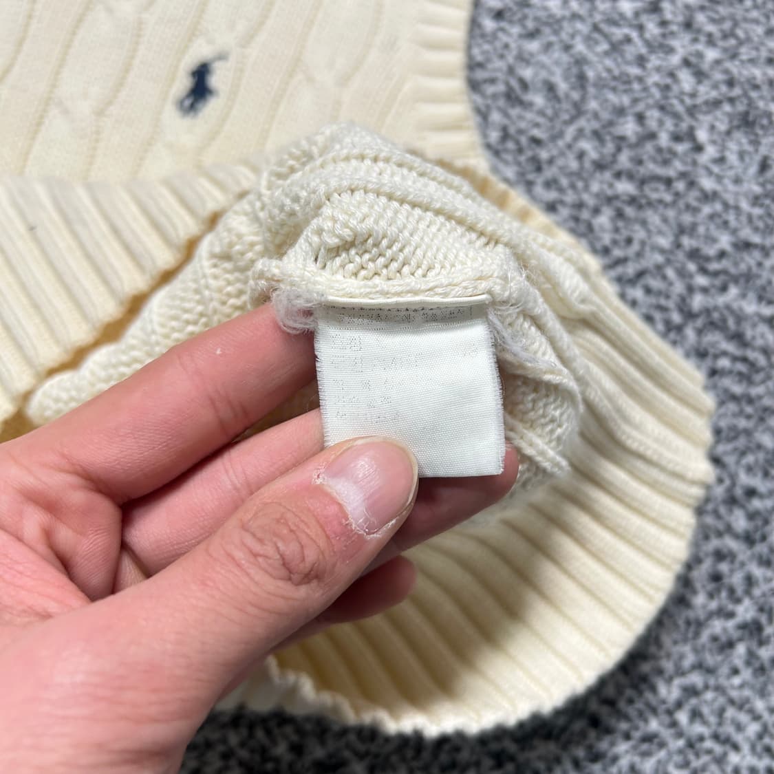 폴로 (POLO RalphLauren)아이보리 케이블 베스트 상품이미지5