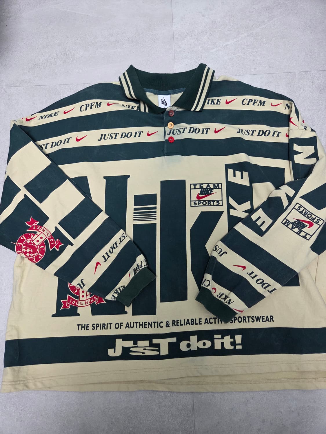 나이키 x CPFM 럭비 셔츠 더 스피릿 오브 오센틱 상품이미지1