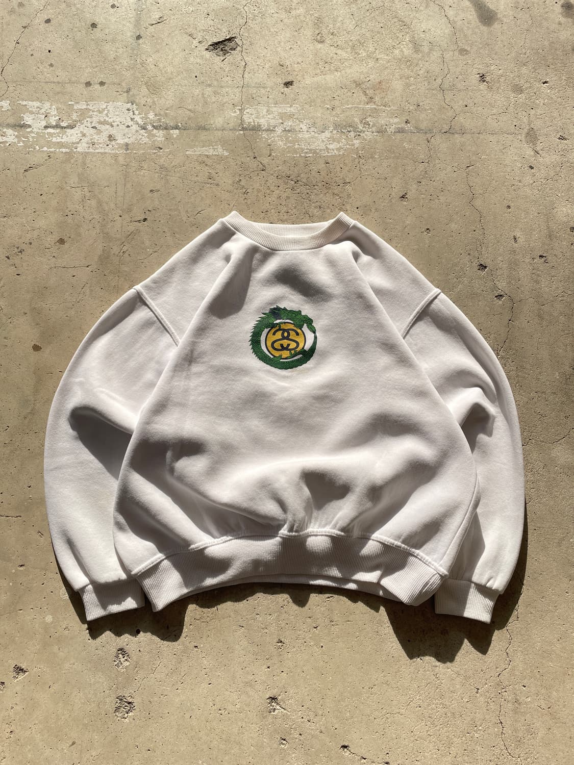 Rare!)90s Stussy USA Dragon Sweatshirt 상품이미지2