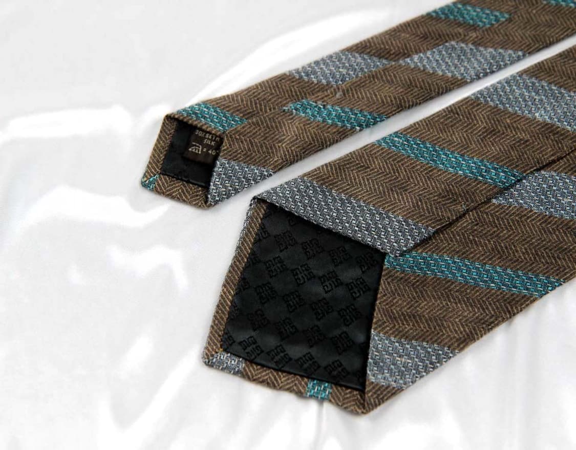 지방시 8.9cm A등급 린넨 남자 명품 넥타이 상품이미지4