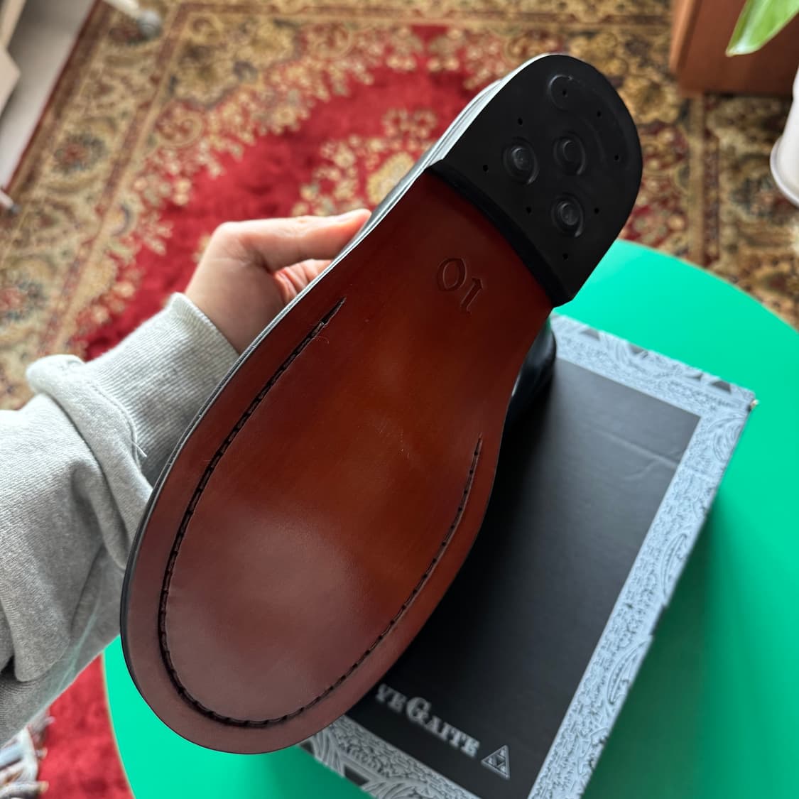 꼼데가르송 옴므플러스 24ss 더블풋티드 더비 블랙 280 상품이미지6