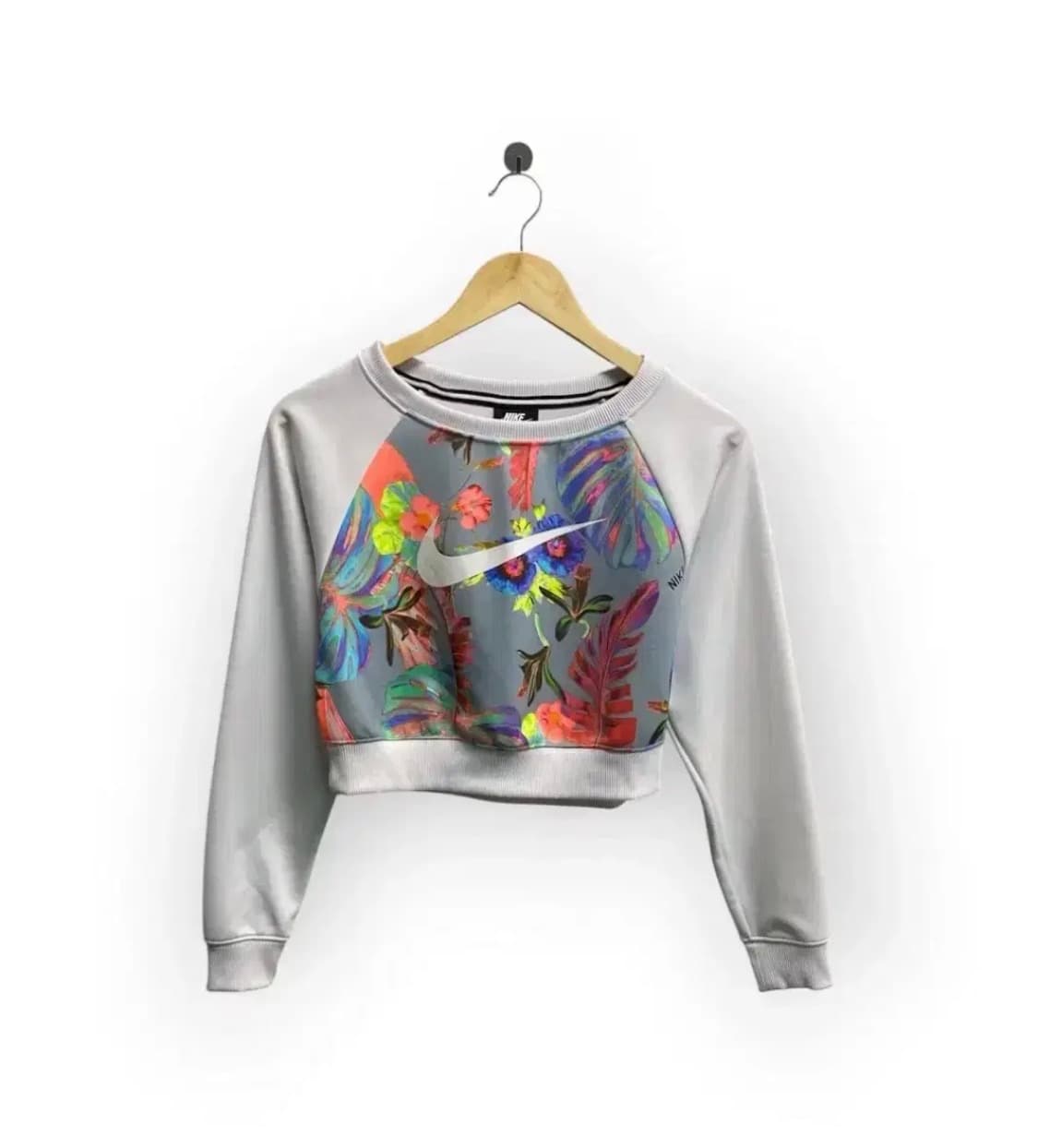 나이키 플로랄 크롭 스웻 맨투맨 XS 상품이미지1