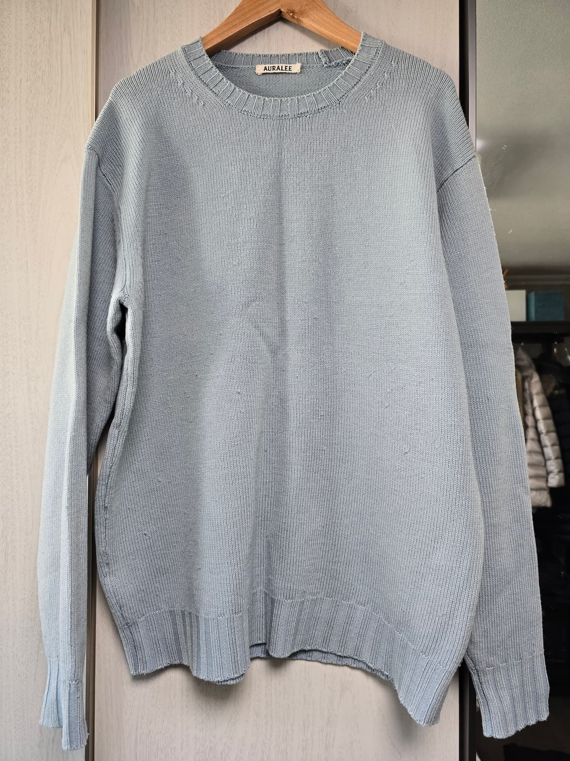 AURALEE WASHED FRENCH MERINO KNIT 상품이미지2