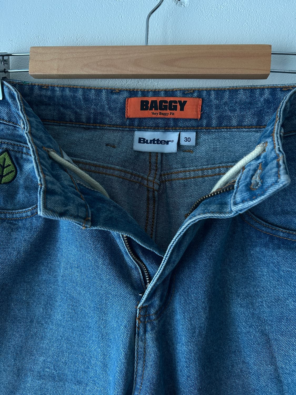 버터굿즈 weathergear 데님 배기 팬츠 / 블루,30 상품이미지3