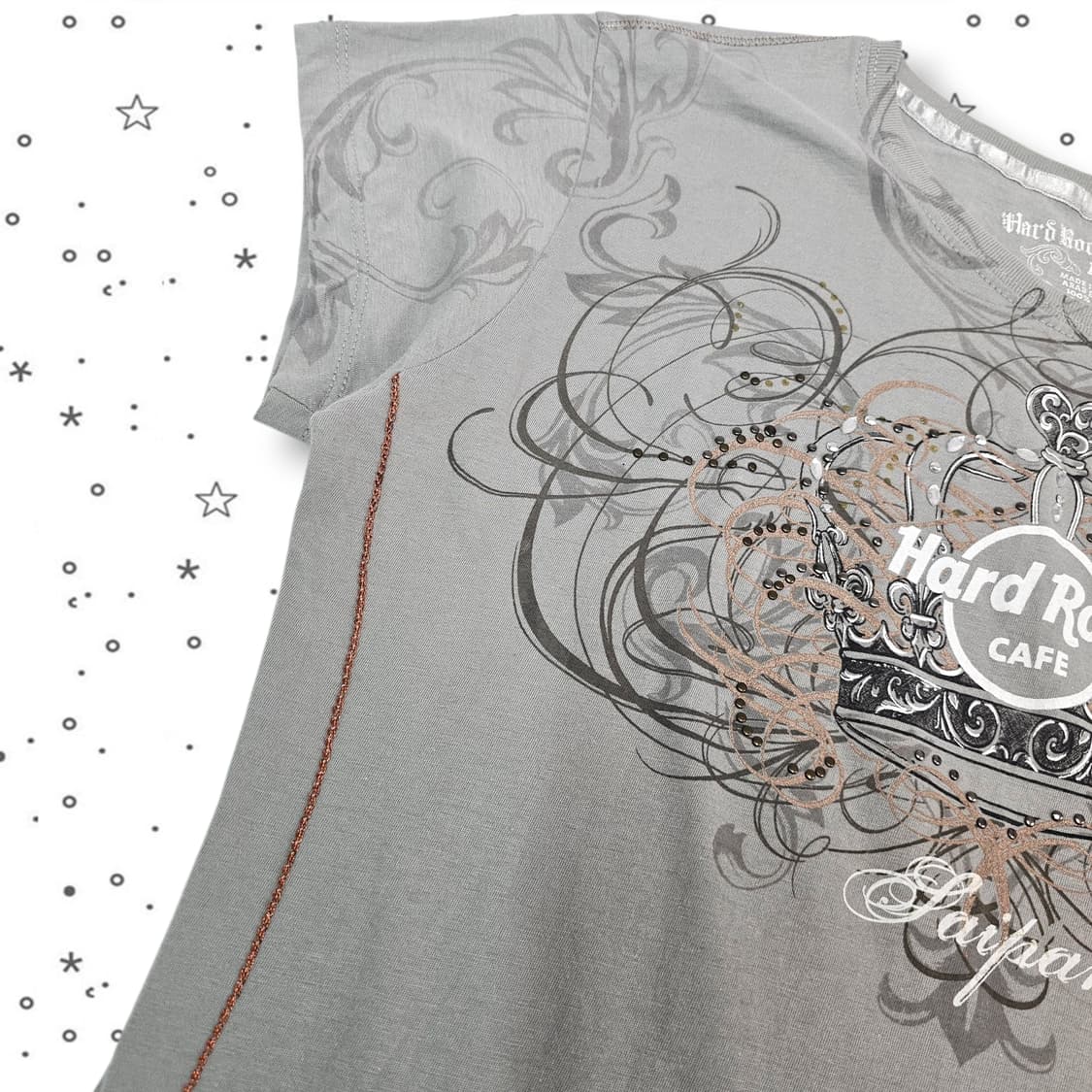 M Hard Rock cafe 하드락 카페 슬림 반팔 티셔츠 상품이미지3