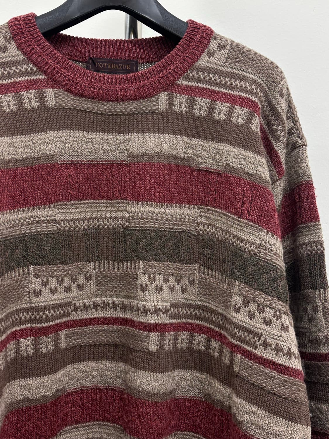 빈티지 레드 니트 스웨터 상품이미지6