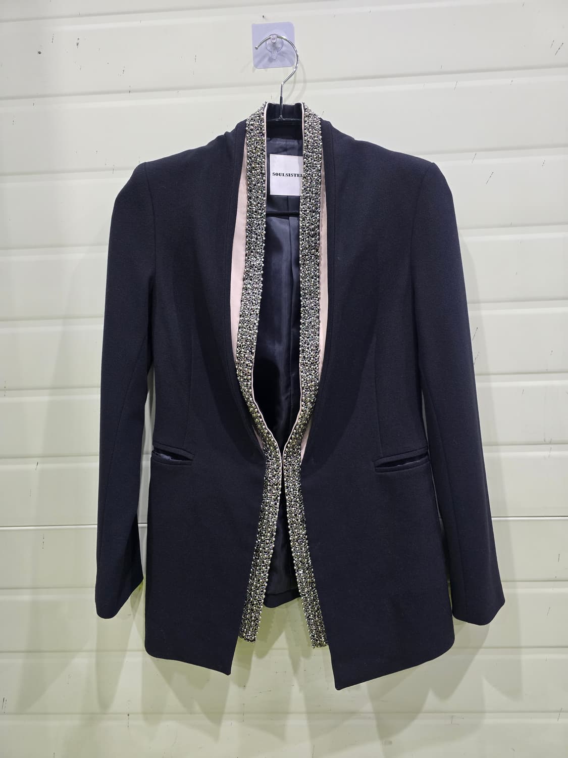 SOULSISTER 블랙 스톤 장식 자켓 상품이미지1