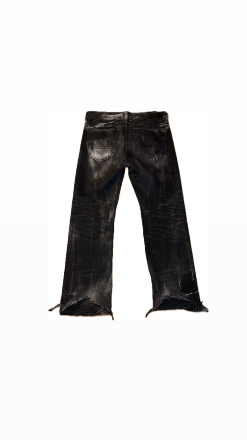 TBJ Nearby 캣워싱 빅 데님팬츠 블랙 상품이미지2