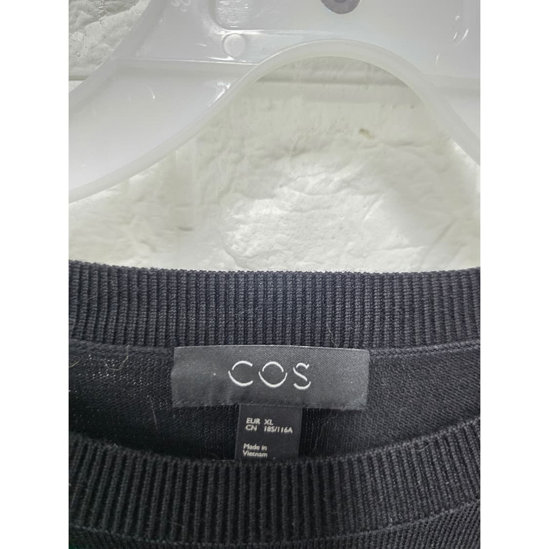 코스 COS 블랙 라운드 티 XL 상품이미지2