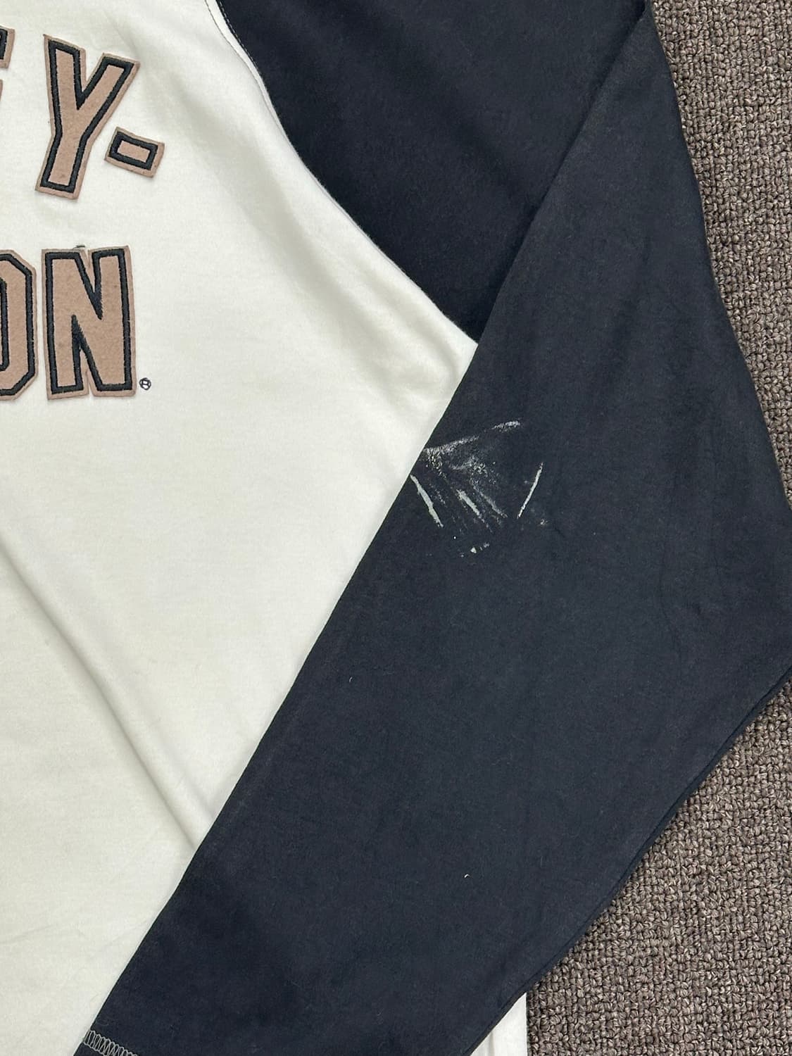 L)할리데이비슨 빈티지 배색 래글런 롱슬리브 상품이미지3