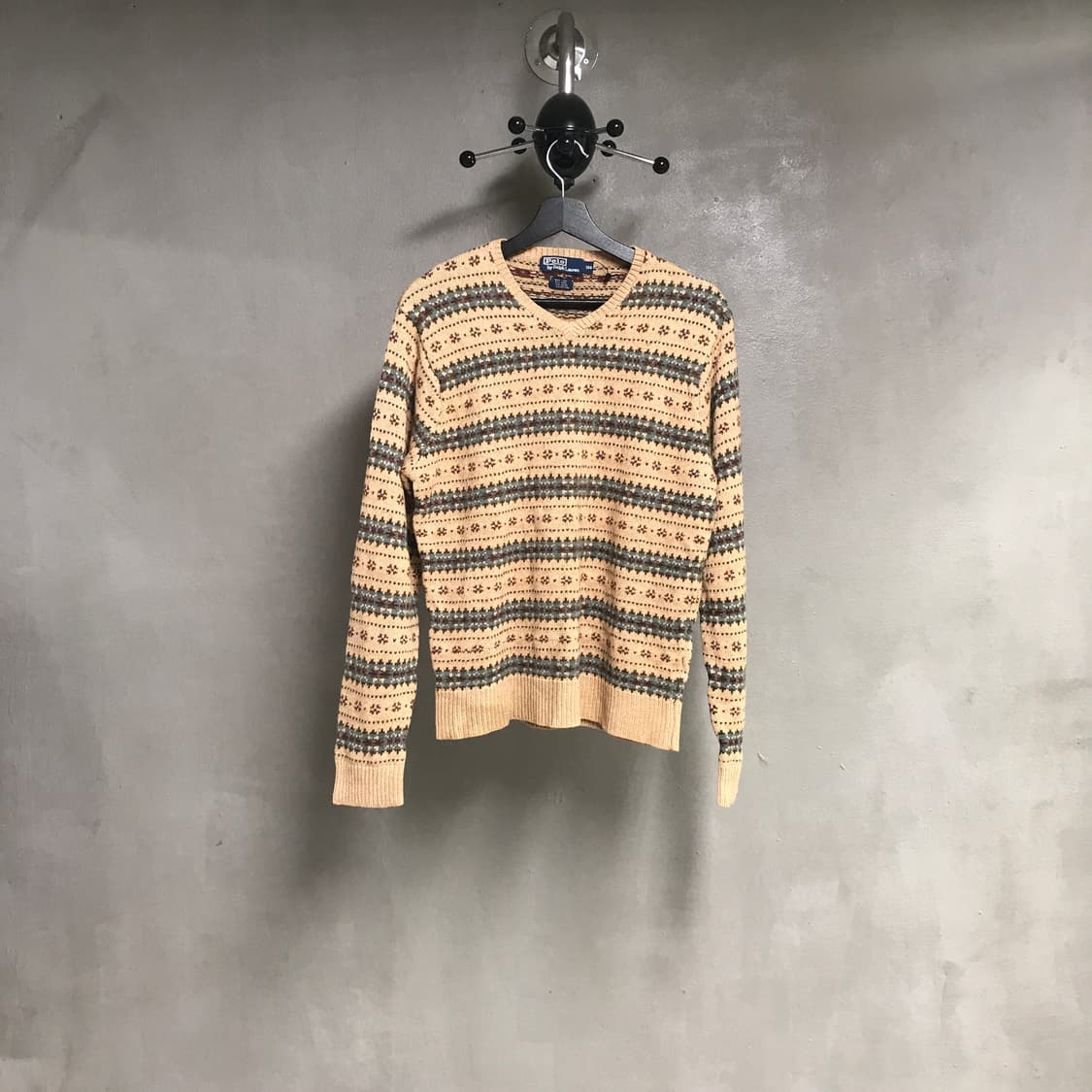 폴로 랄프로렌 페어아일 브이넥 니트 100 상품이미지1