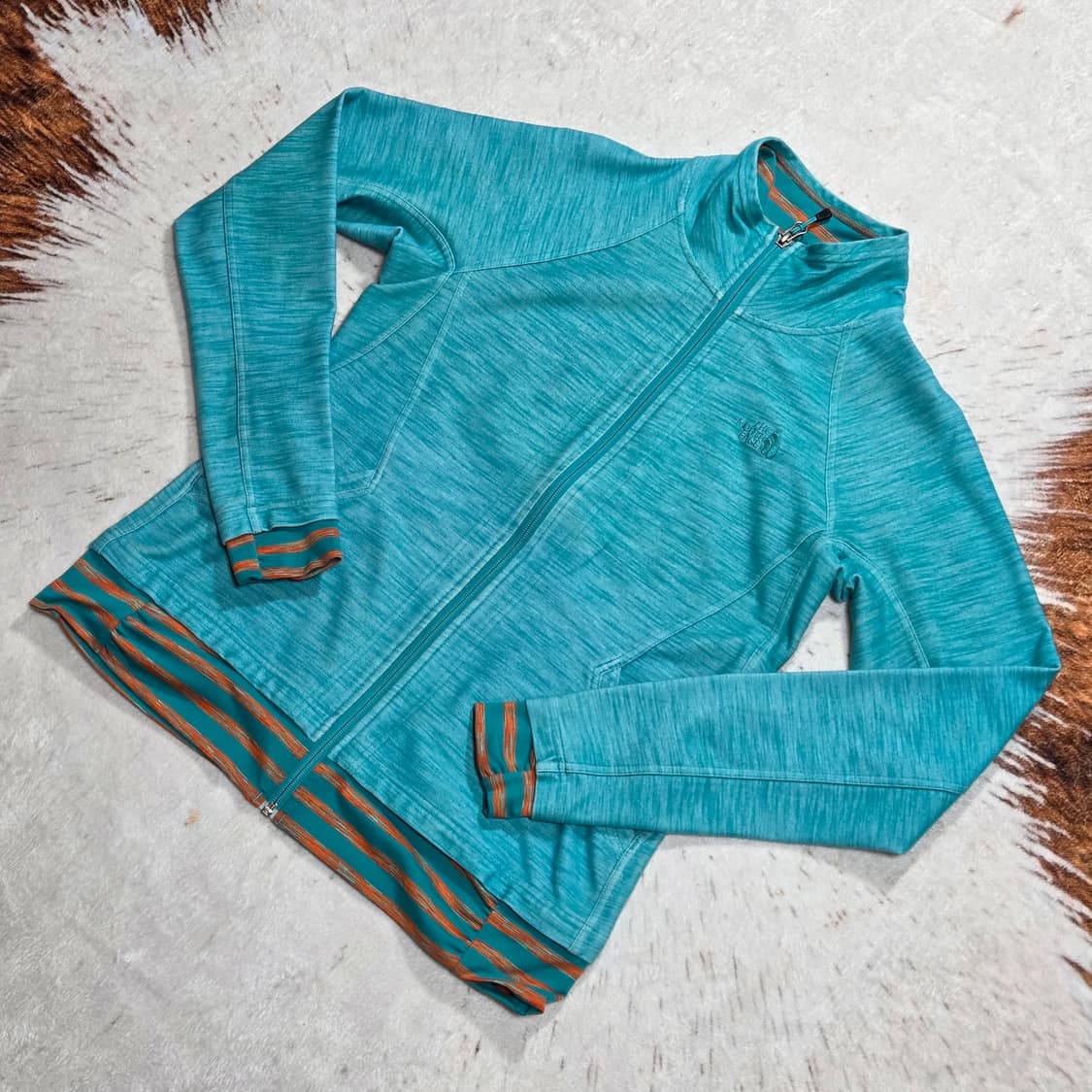 노스페이스 민트 스트라이프 폴리 집업 상품이미지1