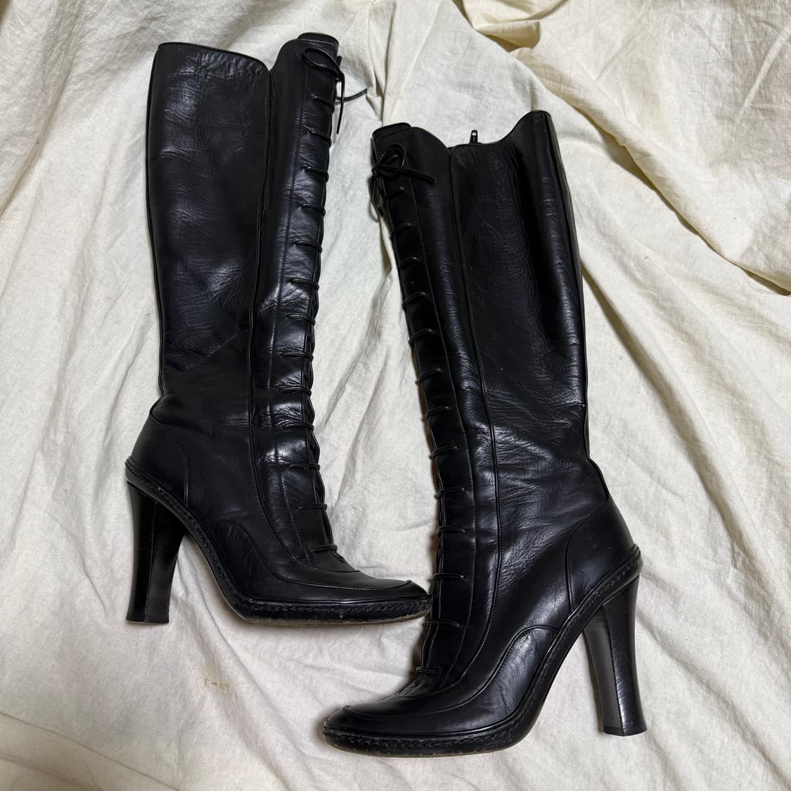 셀린느 레이스업 롱부츠 상품이미지5