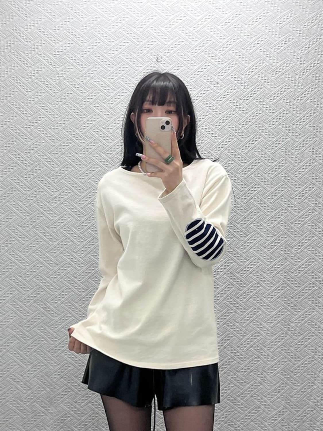 세인트 제임스 빈티지 캐주얼 키치 엘보패치 롱슬리브 95 C12664 상품이미지2