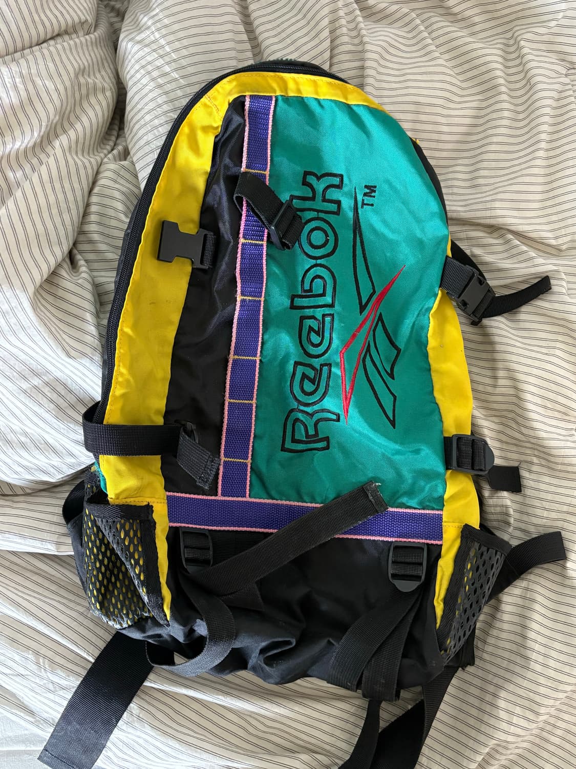 [Rare] 리복(Reebok) 90s 빈티지 아카이브 멀티컬러 백팩 상품이미지1