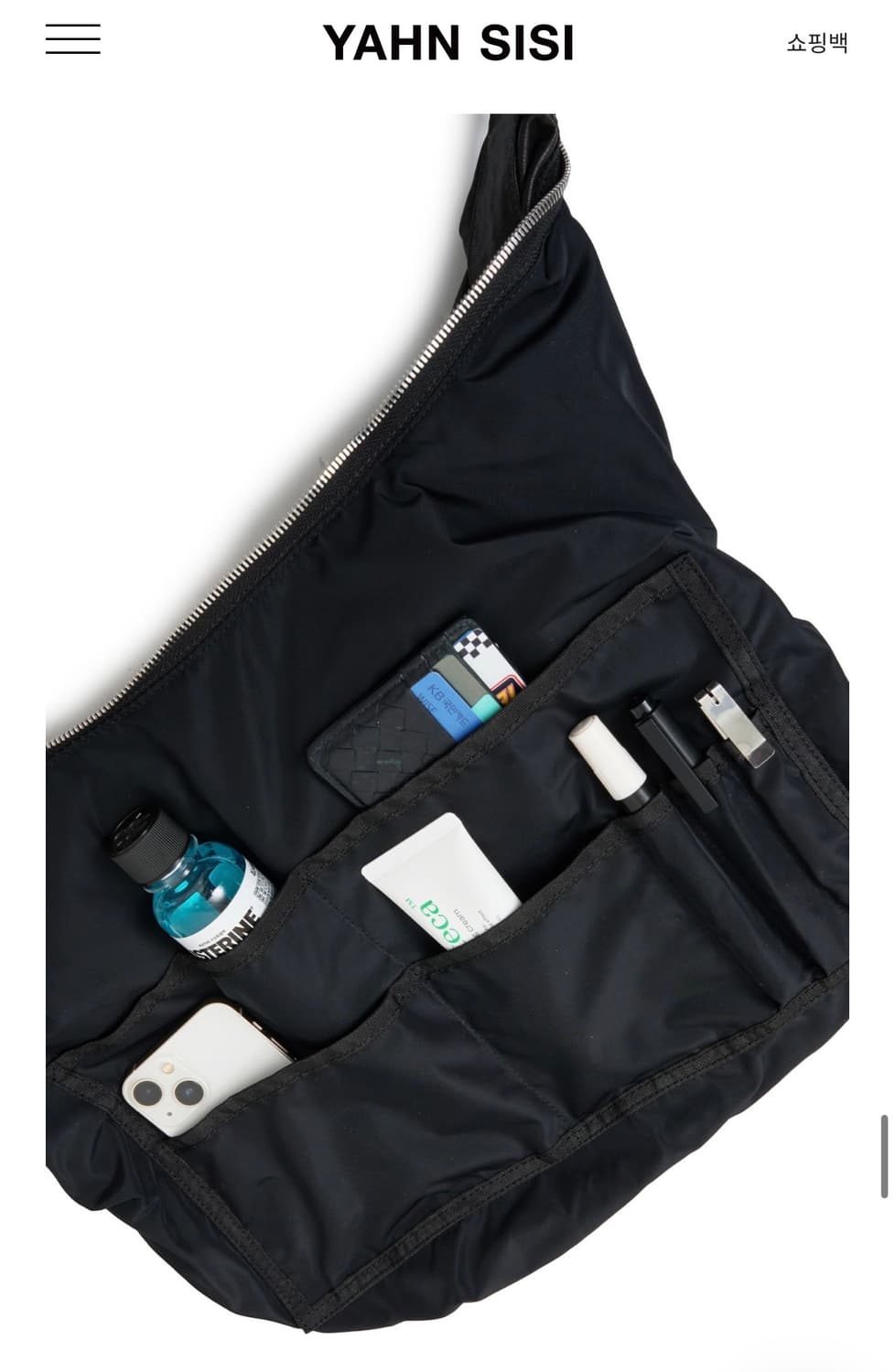 얀시시 시시 슬링백 레더 - 빈티지 블랙 상품이미지8