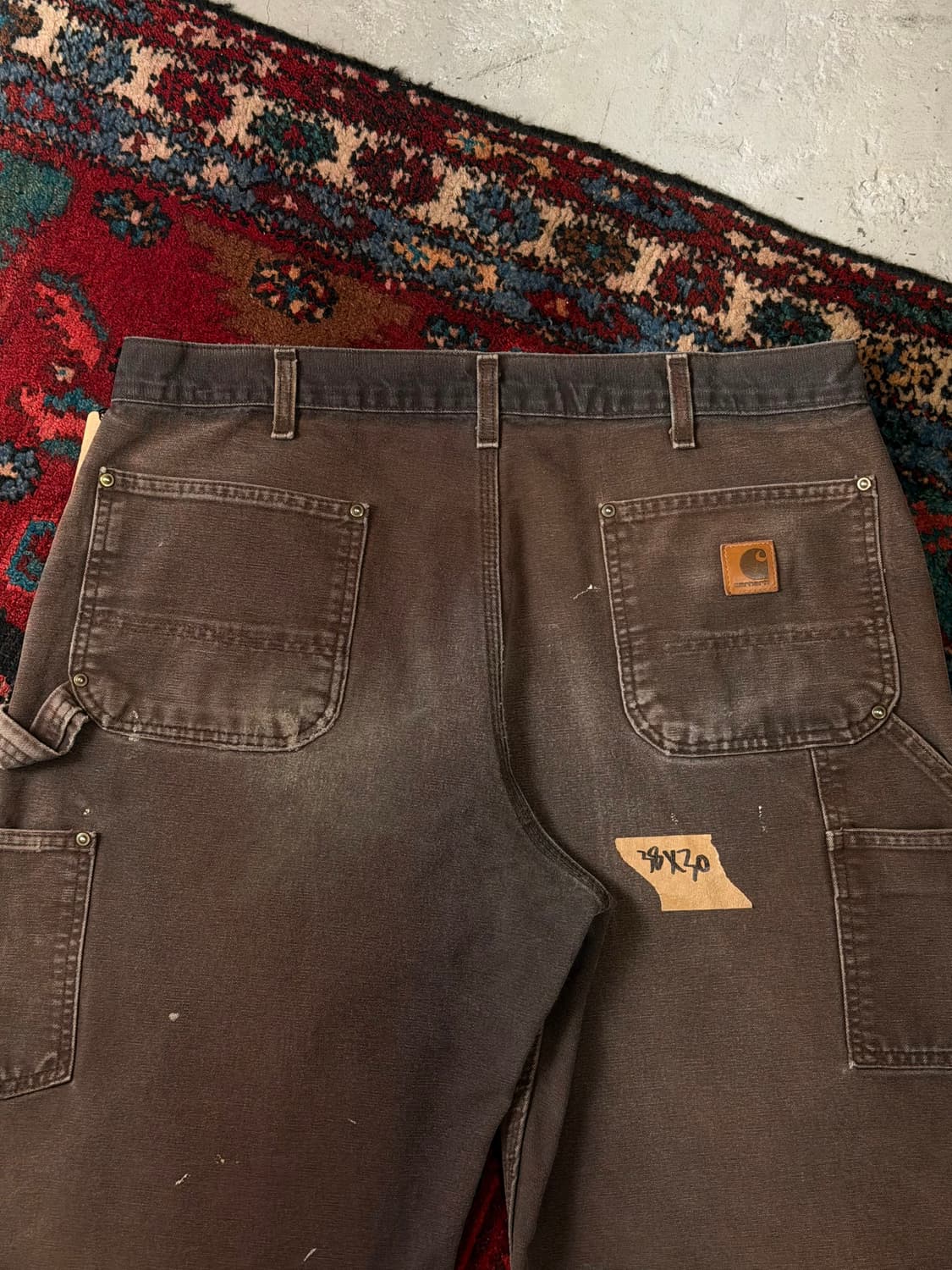 OG 칼하트 더블니 다크브라운 칼하트 B136 DKB 썩블니 상품이미지6