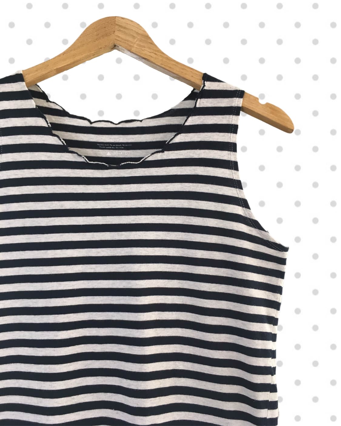 vintage ruffle sleeveless stripe 상품이미지6