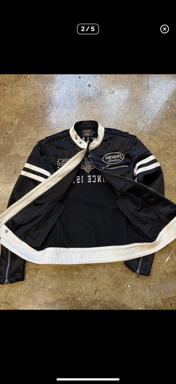 밴슨 vanson 레이싱 재킷 상품이미지2