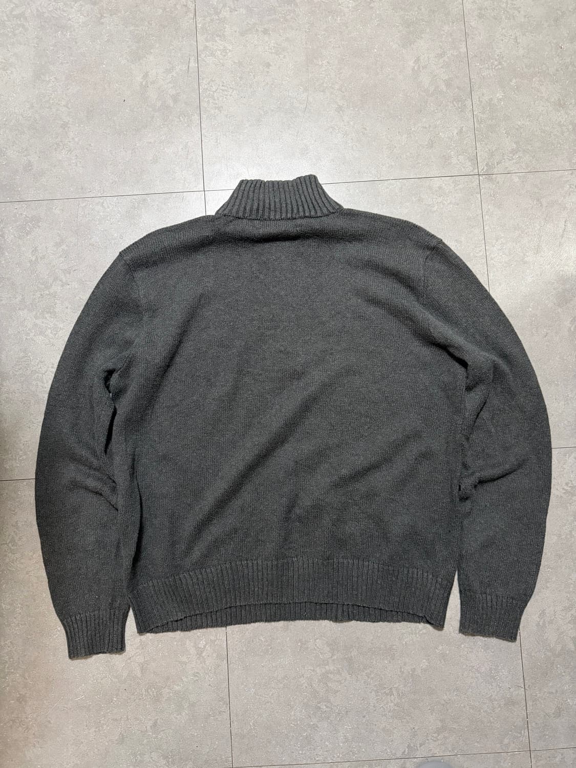 00s  랄프로렌 폴로  차콜컬러   빈티지  코튼 니트  하프집업  1 상품이미지7