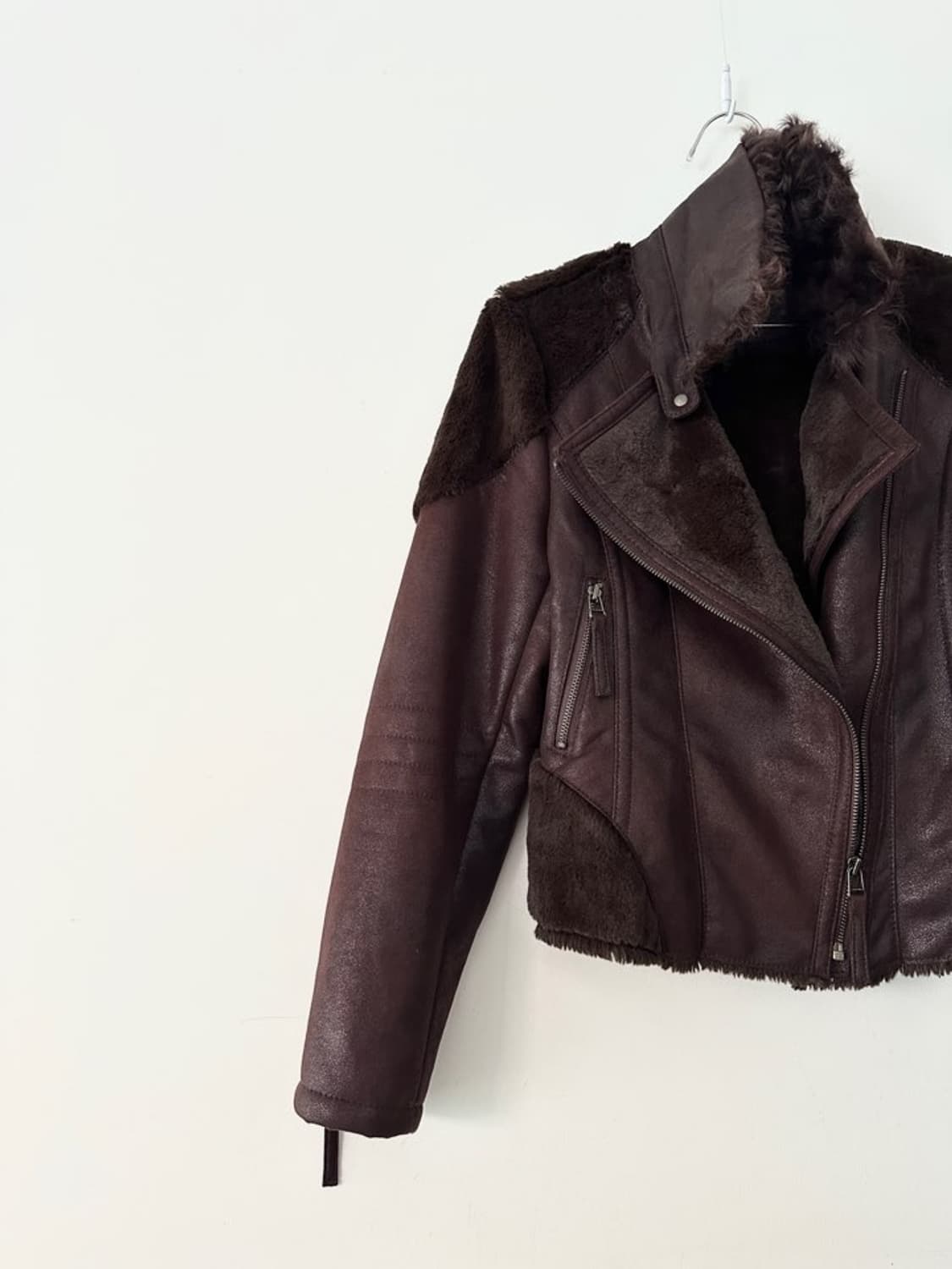 Bambi fur muston jacket / choco brown 상품이미지4