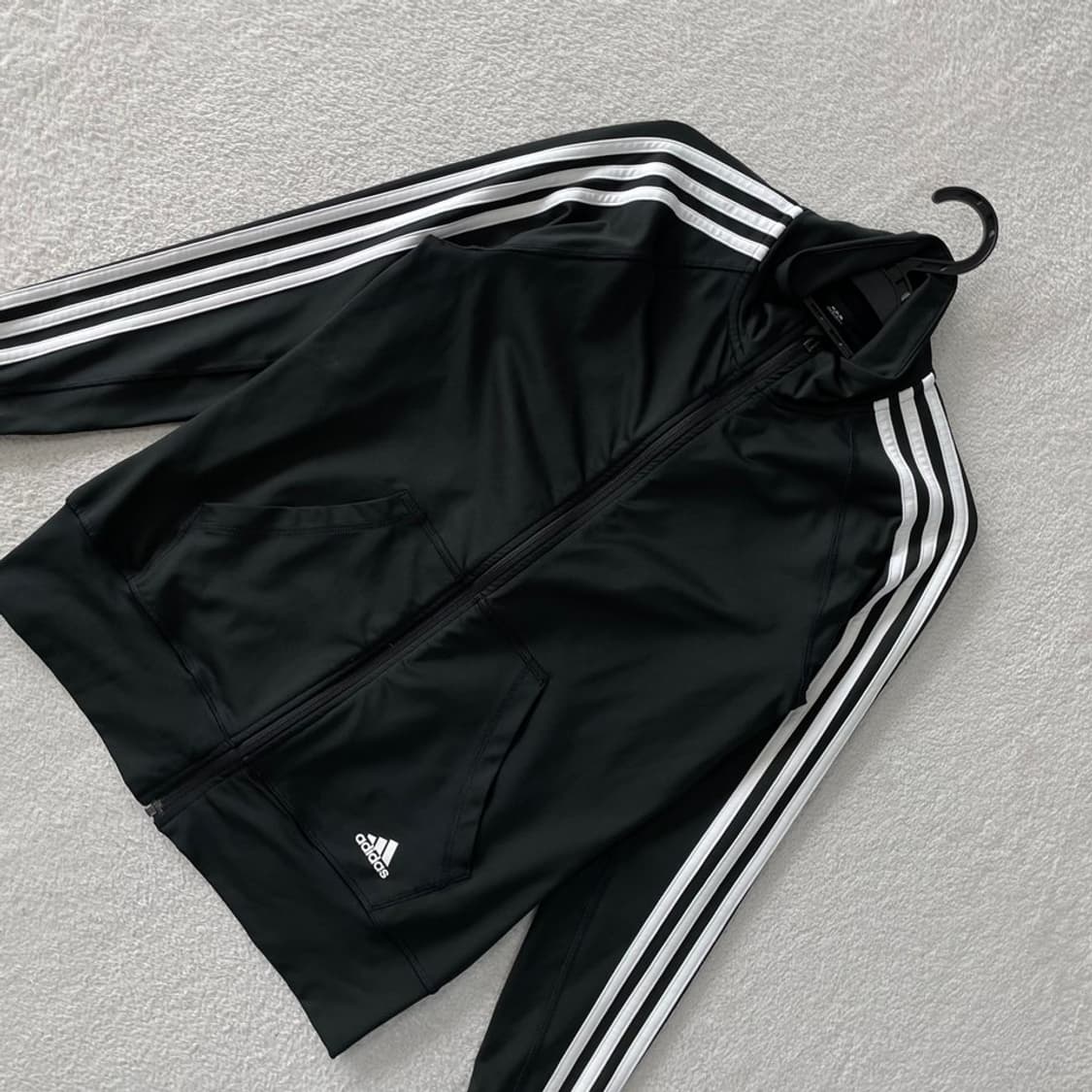 90 아디다스 블랙 트랙탑 져지 상품이미지3