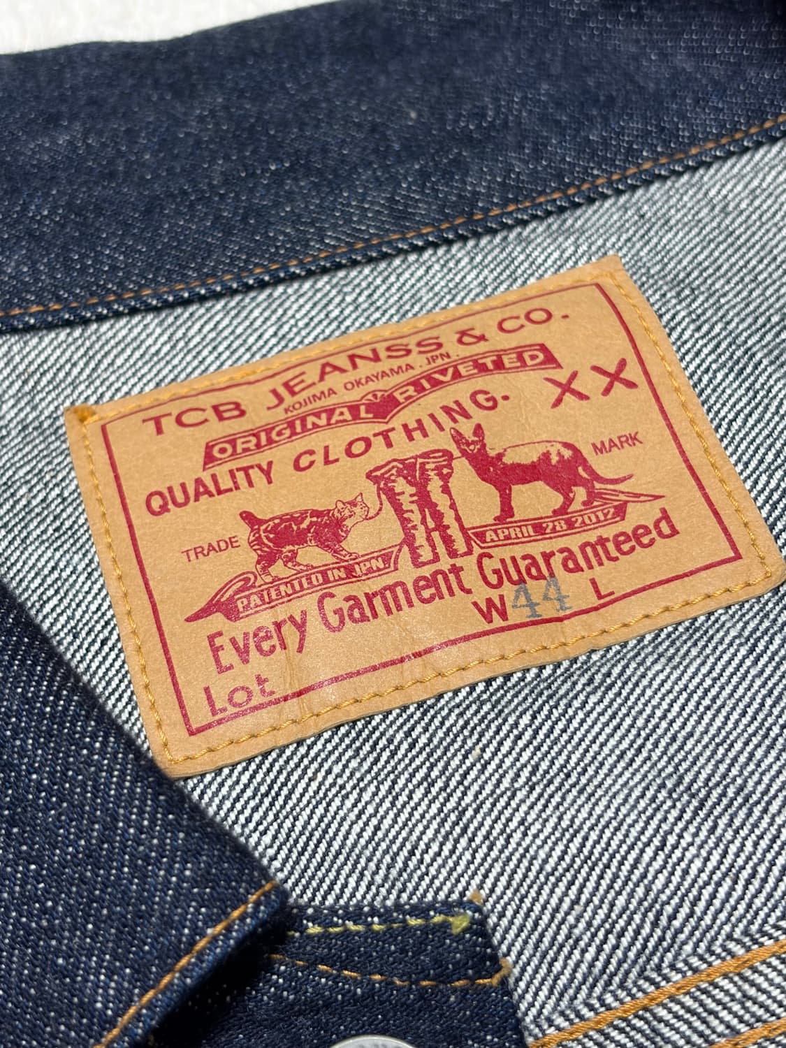 TCB jeans 2nd denim jacket 44size 판매합니다 상품이미지2