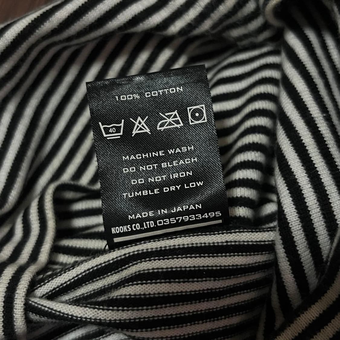 넘버나인 보더 하이넥 컷소어 상품이미지4