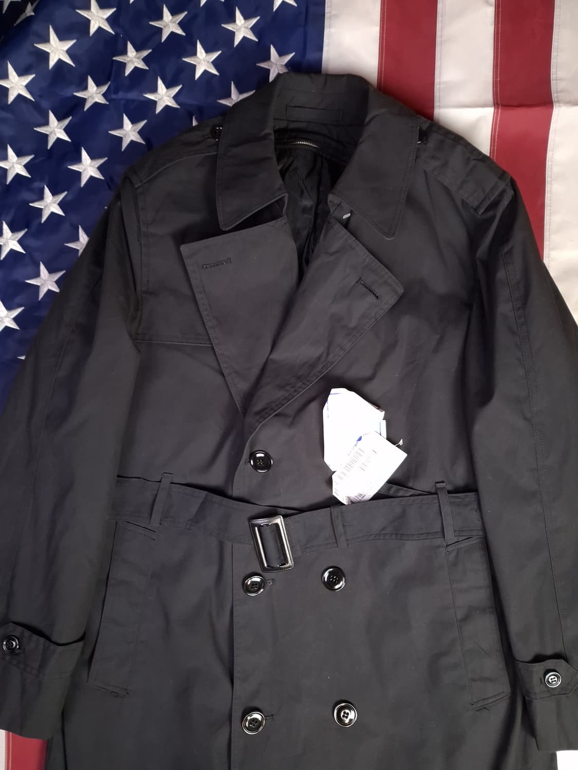 새제품 오리지날 미군 더블 바바리 레인코트 상품이미지2