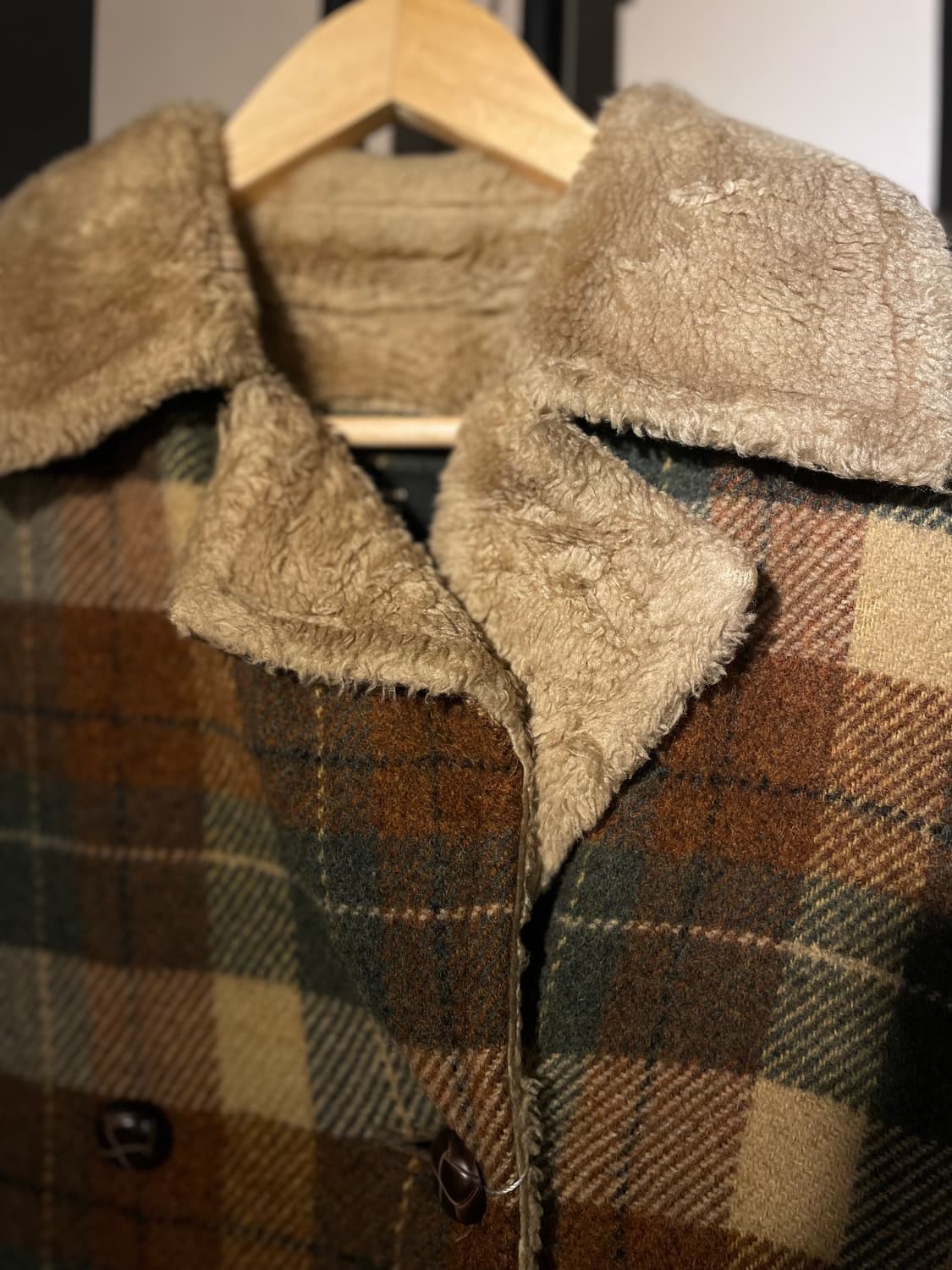 체크 코트 (F581) 상품이미지3