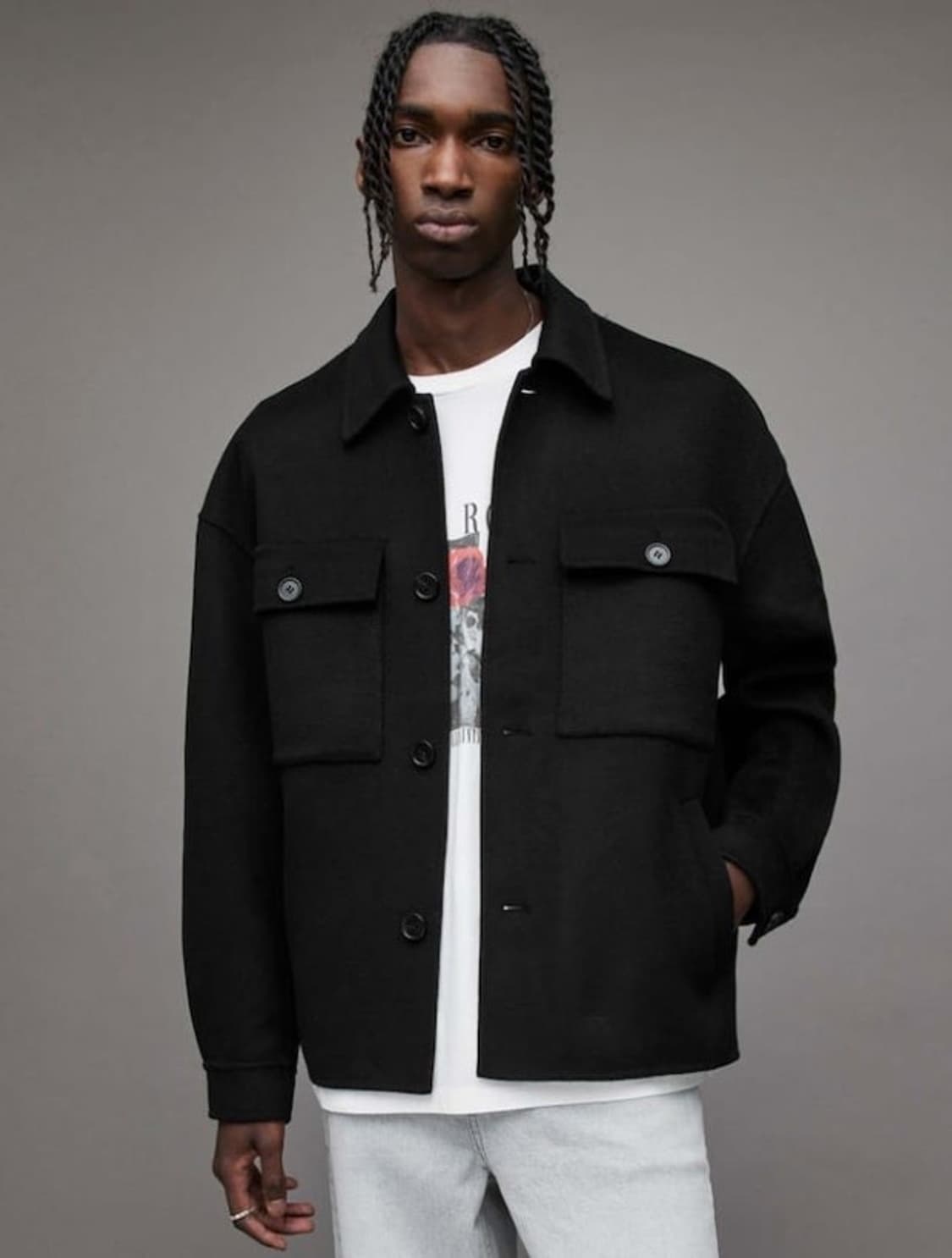 올세인츠 브로데릭 울 자켓 L 사이즈 팝니다. 상품이미지1