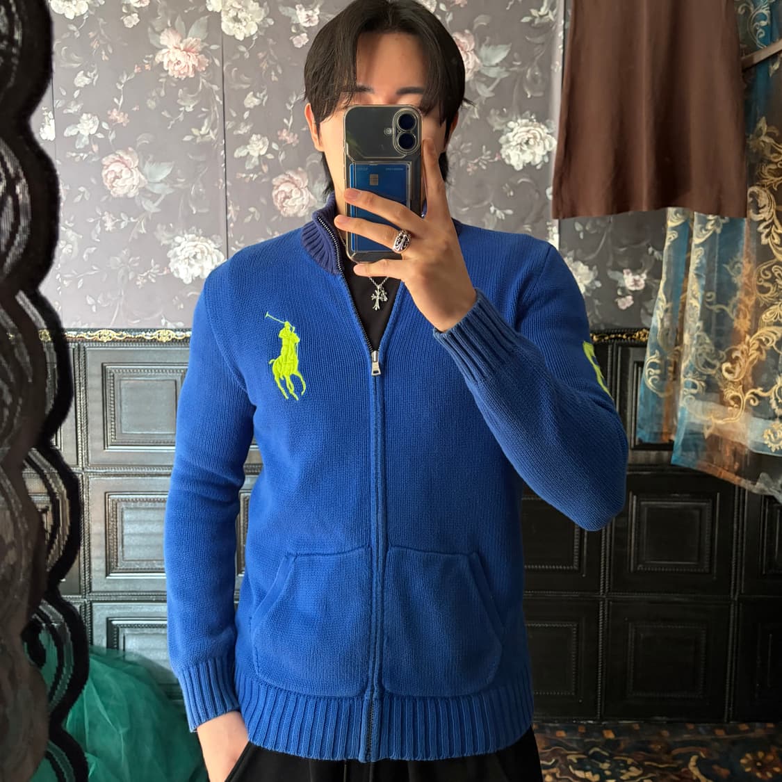 a193) 폴로랄프로렌 빅포니 니트집업 상품이미지1