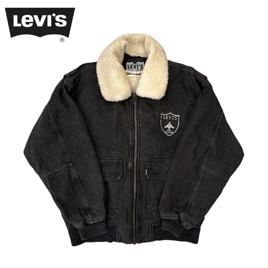 리바이스 블랙 데님 쉐르파 자켓 상품이미지1