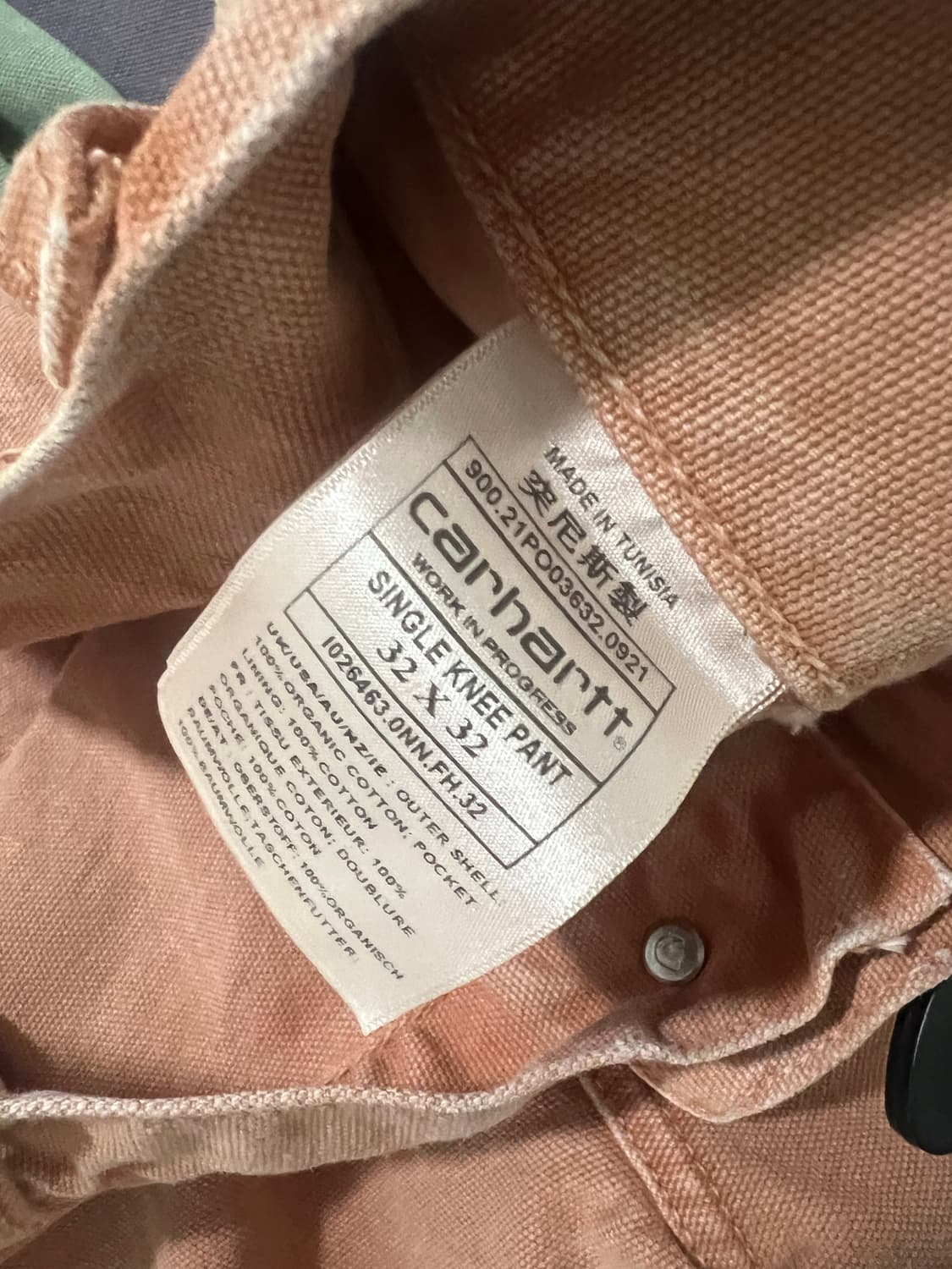 칼하트 Wip 싱글니 팬츠 32/32 상품이미지4