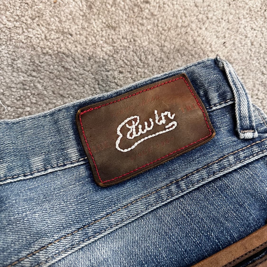 에드윈 블루트립 연청 웨스턴 데님 팬츠(32) 상품이미지2