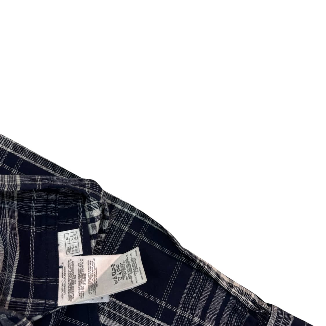 브룩스브라더스 레귤러 핏 네이비 체크 셔츠 상품이미지4