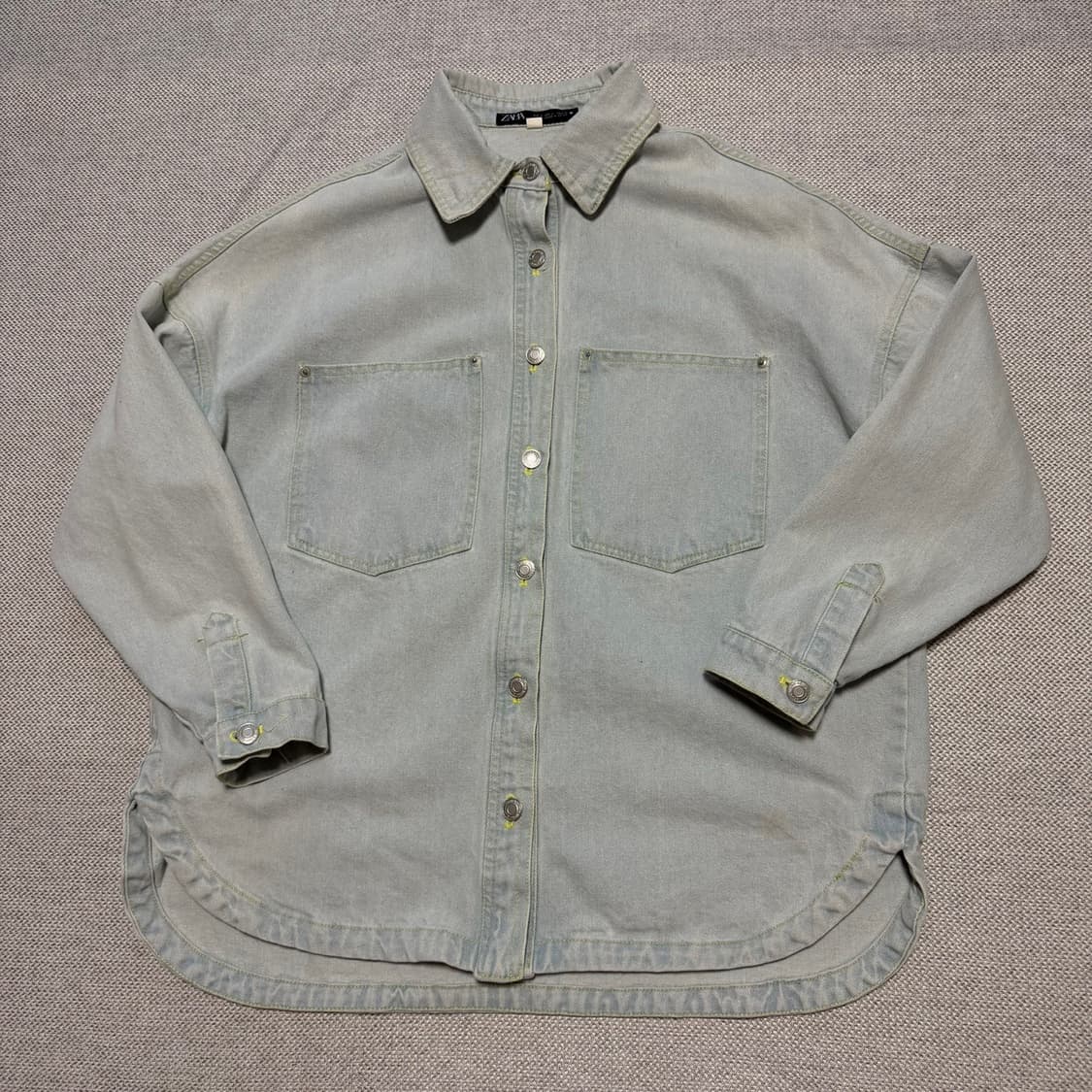 자라 데님 셔츠 자켓 상품이미지1