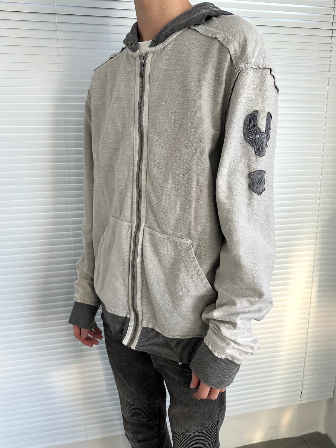 캘빈 클라인 그런지 레이어드 후드집업 상품이미지2