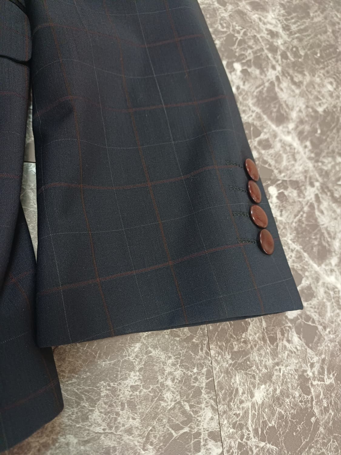 커스텀멜로우(customellow) 체크 자켓 M 상품이미지6