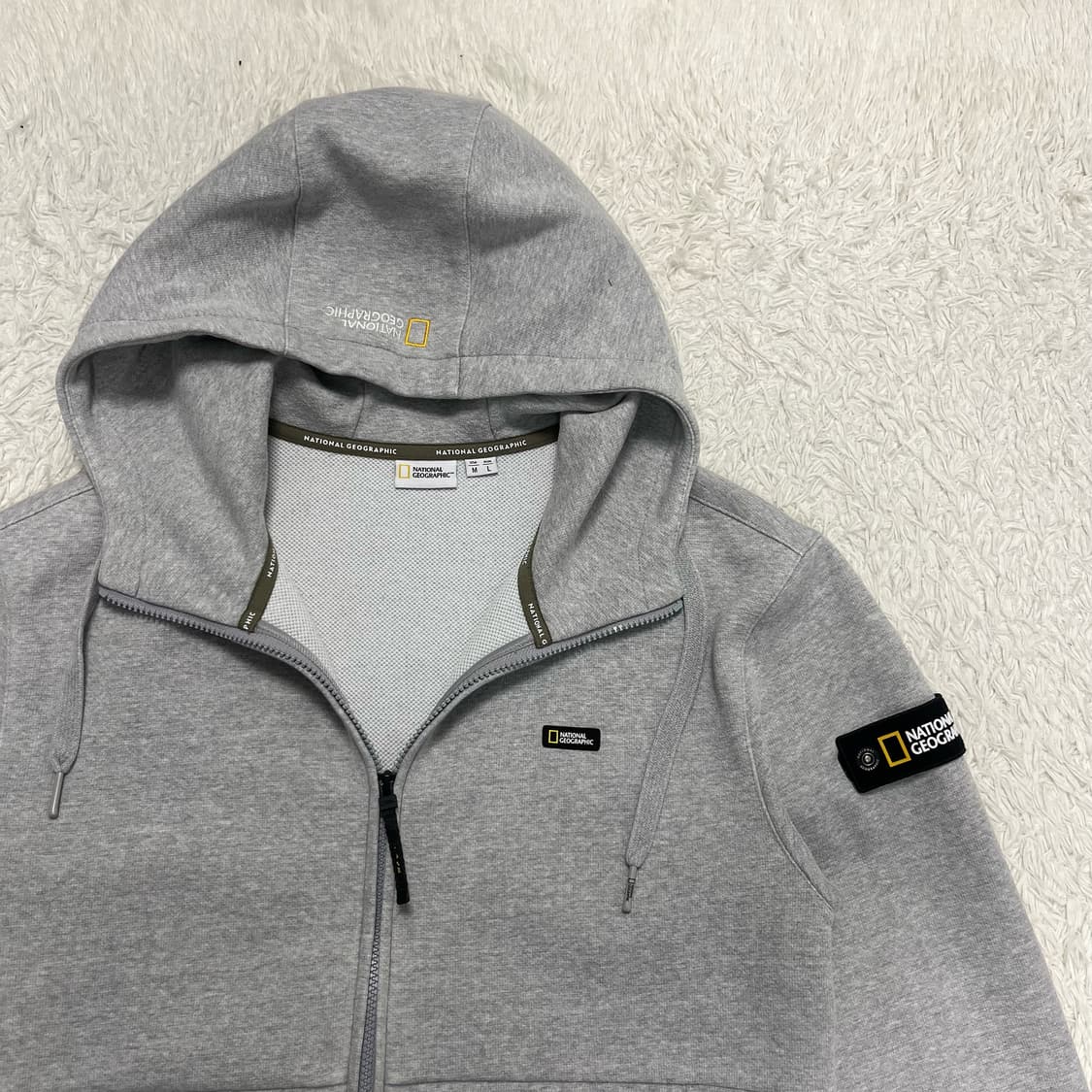 National Geographic grey zip-up hoodie   상품이미지5