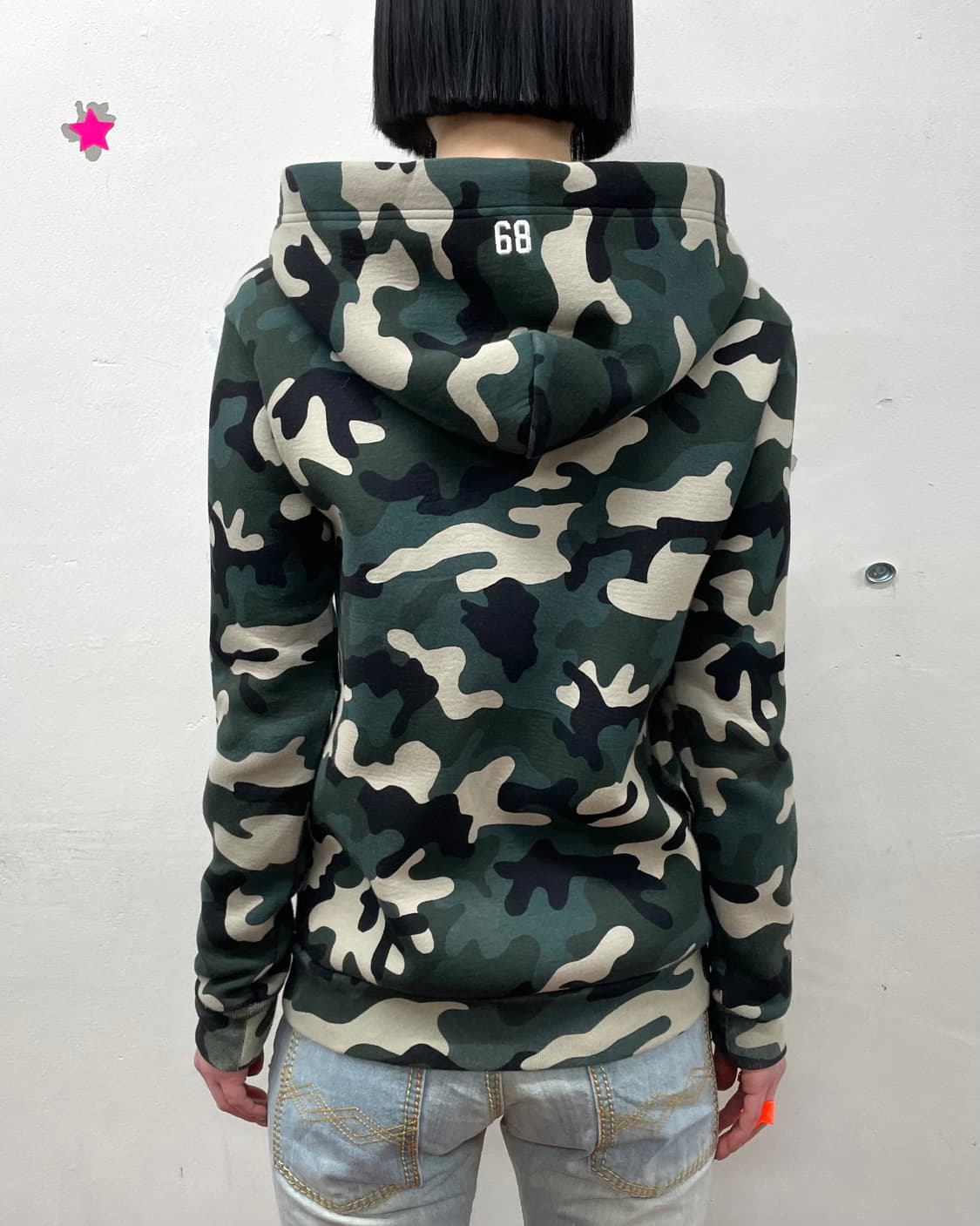 Military Cherry Hooded Zip-Up  상품이미지2