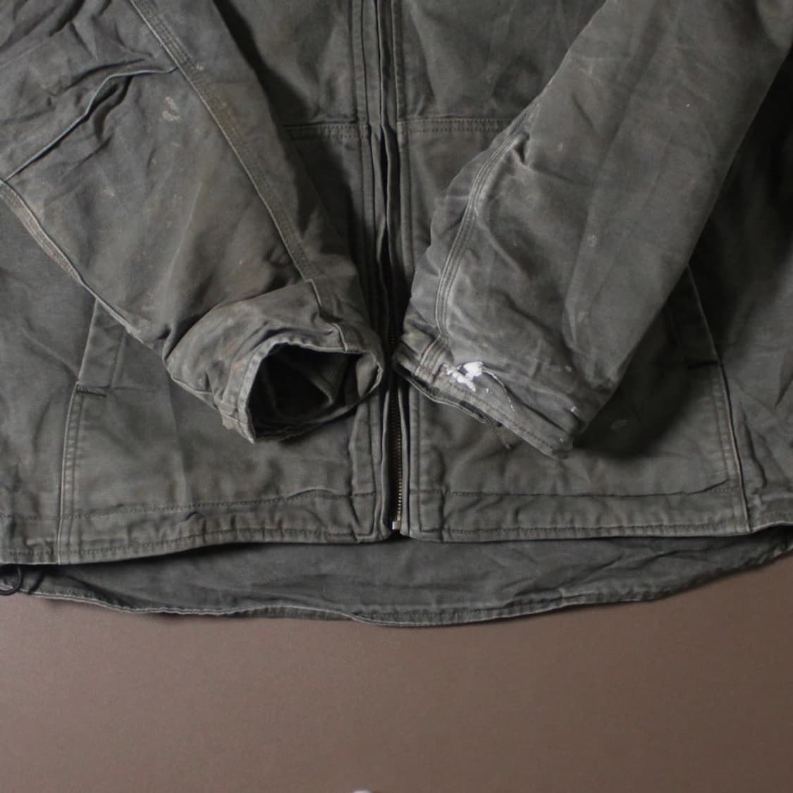 Carhartt 칼하트 덕 캔버스 인슐레이티드 다크 올리브 자켓  상품이미지4