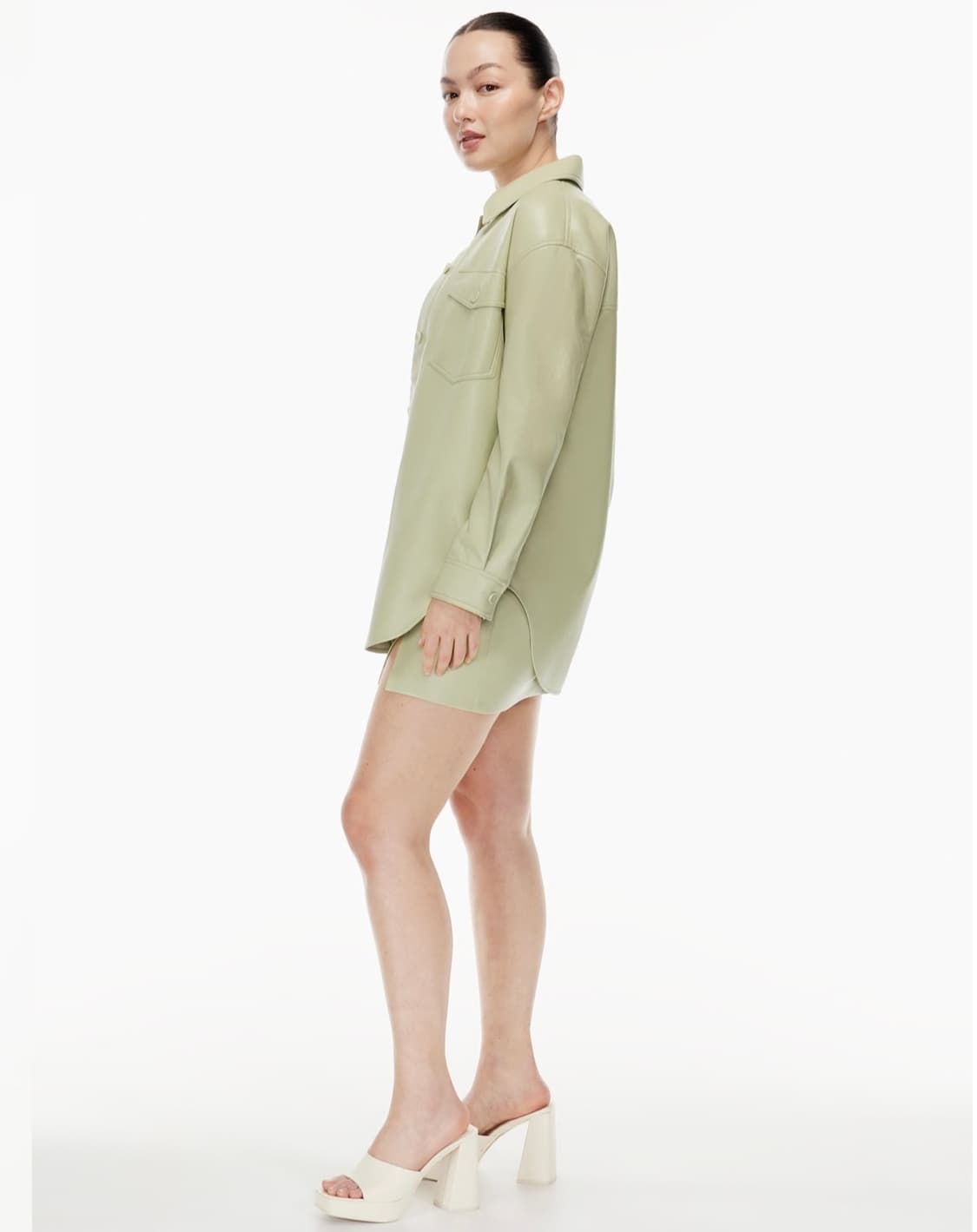 Aritzia 아릿지아 레더 셔츠 자켓  상품이미지3